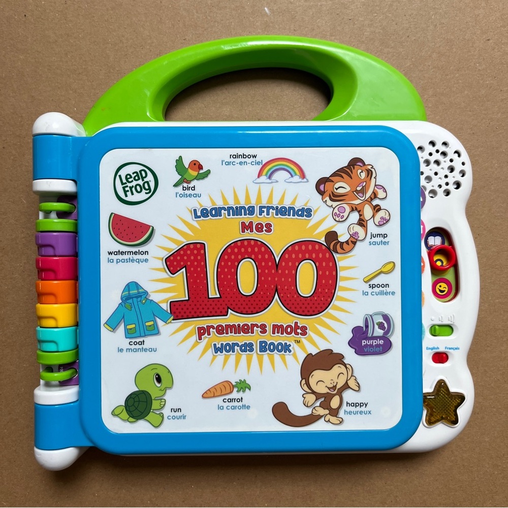 Leap Frog Learning Friends 100 Words Book, bilingual French/English